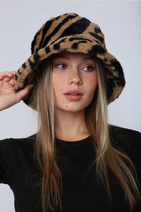 کلاه قهوه ای زنانه پلی استر Luminos Butik - کد 205172767