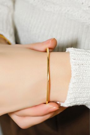 النگو طلائی زنانه 8 عیار aytekgold - کد 786664163