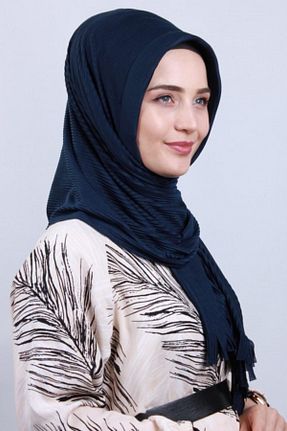 روسری سرمه ای پنبه ای Moda Asse - کد 224520701