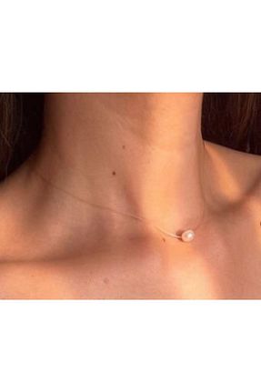 گردنبند جواهر طلائی زنانه مروارید Ryden - کد 172065885