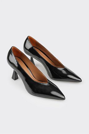 کفش استایلیتو مشکی پاشنه نازک Elle - کد 858295195