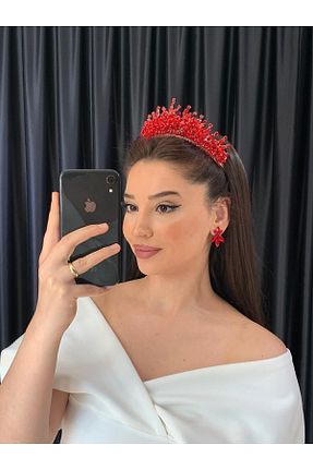 سایر اکسسوری مو قرمز زنانه سنگ کریستال BEYOĞLU NİŞANTAŞI - کد 818204255