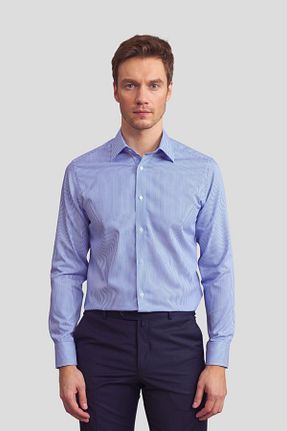 پیراهن آبی مردانه یقه کلاسیک Paşahan - کد 807423043