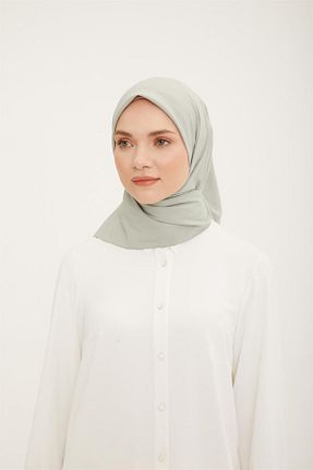 روسری فیروزه ای پنبه پلی استر Armine - کد 735660871