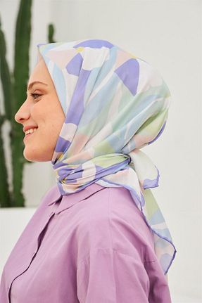 روسری رنگی پنبه پلی استر Sultan Eşarp - کد 772265996