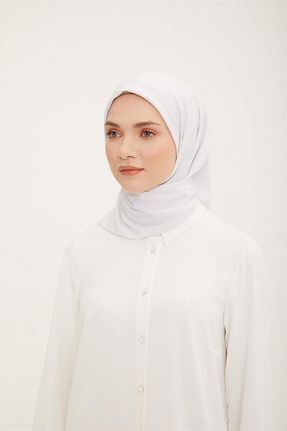 روسری سفید پنبه پلی استر Armine - کد 734552709