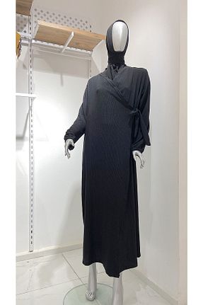 لباس حجاب مشکی زنانه اورسایز GİZGİYİM - کد 682290900