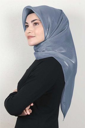 روسری آبی 100 x 100 PİRAMİT - کد 305367841