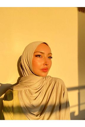 شال بژ زنانه ویسکون Hürremist - کد 135499640