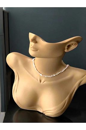 گردنبند مروارید بژ مروارید آب شیرین The Magıc of Healıng - کد 858338467