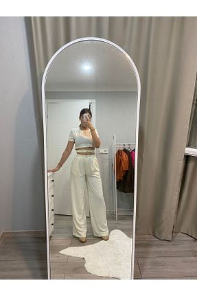 ست بالاتنه و پائین تنه نباتی زنانه بافتنی Sobe - کد 840729687