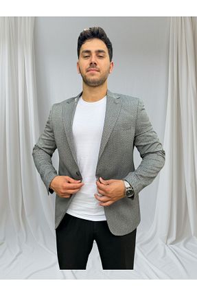 کت مشکی مردانه اسلیم Luisero - کد 858175369
