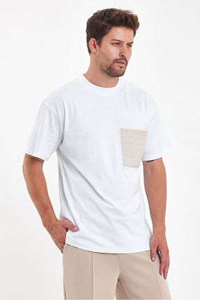 تیشرت سفید مردانه Relaxed Plus Ninety - کد 858284535