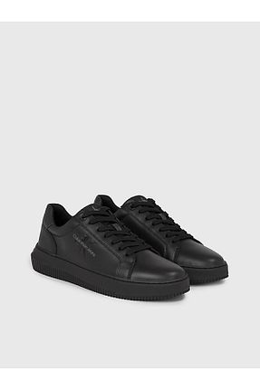 کفش اسنیکر مشکی مردانه چرم اصل Calvin Klein - کد 760583571