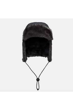 کلاه پشمی مشکی زنانه خز مصنوعی Decathlon - کد 366136399