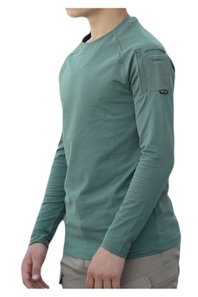 سوئیشرت خاکی زنانه ساده Akıncılar Outdoor - کد 856878786