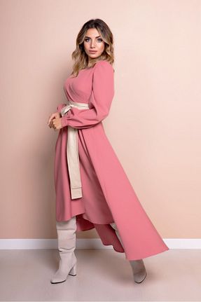 لباس صورتی زنانه بافتنی RURIS - کد 858305920