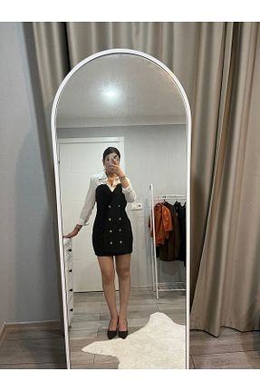 لباس مشکی زنانه بافتنی Şamdan - کد 831865209