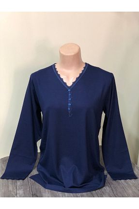 بلوز سرمه ای زنانه ساده ModaSümeyra - کد 674210802