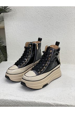 بوت / نیم بوت مشکی زنانه چرم خالص Guja - کد 748038547