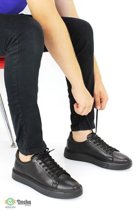 کفش کژوال مشکی مردانه چرم خالص MARCOMEN - کد 858210875