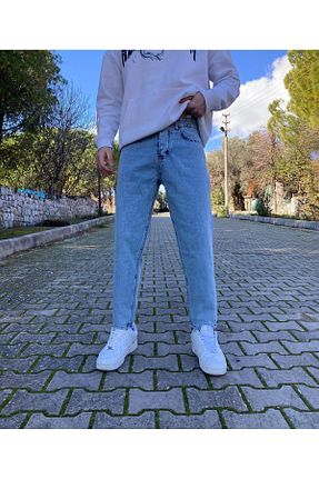 شلوار آبی مردانه پنبه ای oraystore - کد 801308694