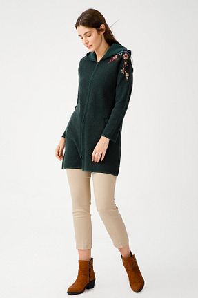 رویه سبز زنانه پشمی Desen Triko - کد 158073556