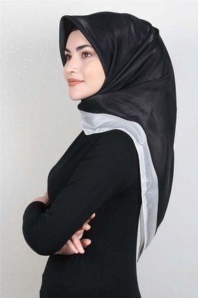 روسری مشکی 100 x 100 PİRAMİT - کد 95997416