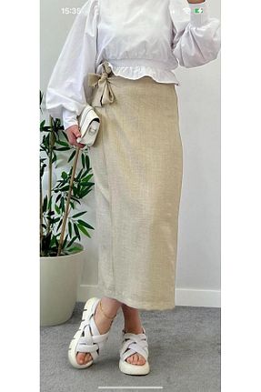 دامن حجاب بژ زنانه Anvelop MRS. POLEEN - کد 835448382