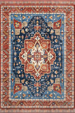 فرش رنگی قابل شستشو Rugs Modern Halı - کد 858343812