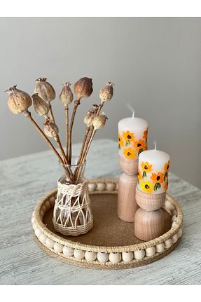 سینی خاکی چوب DEKOLOBİ - کد 638012634