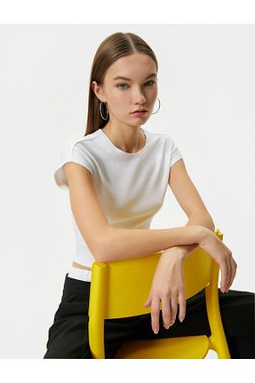 تیشرت نباتی زنانه اسلیم فیت Koton - کد 858411701