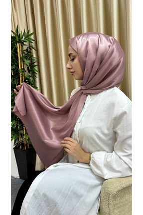 روسری صورتی ساتن Tarzım Tuba - کد 847923655