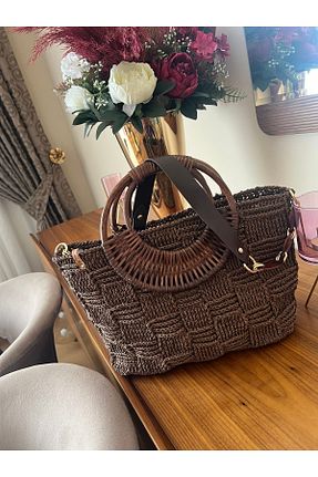 کیف دستی قهوه ای زنانه سایز متوسط ÇANTA - کد 858368270