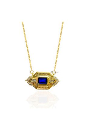 گردنبند استیل ( فولاد ) طلائی زنانه روکش طلا neslyaccessories - کد 858172740