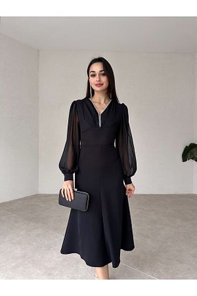 لباس مشکی زنانه بافتنی Genel Markalar - کد 817018809