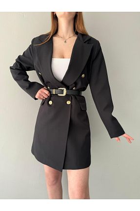 کت مشکی زنانه دو سینه lizge giyim - کد 455938952