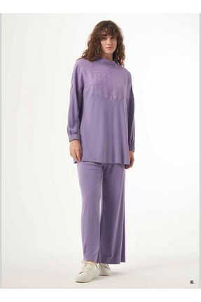 ست بالاتنه و پائین تنه بنفش زنانه جین Nuss - کد 824336801