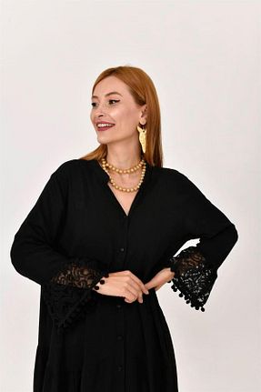 لباس مشکی زنانه بافتنی Genel Markalar - کد 343951046