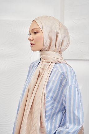 شال بژ زنانه پلی استر ARMANDA - کد 790081089
