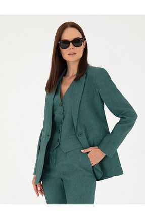 کت سبز زنانه رگولار Pierre Cardin - کد 842665456