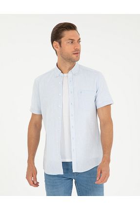 پیراهن آبی مردانه رگولار Pierre Cardin - کد 827846471