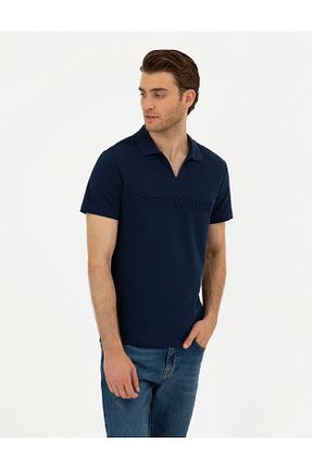 پولوشرت سرمه ای مردانه %100 پنبه Pierre Cardin - کد 835699943