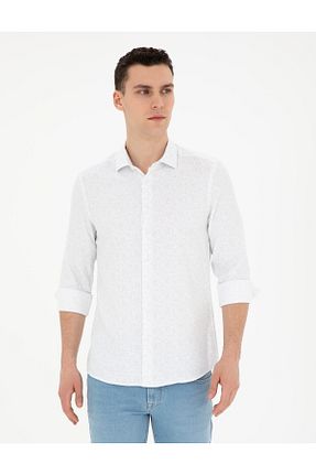 پیراهن سفید مردانه اسلیم فیت Pierre Cardin - کد 831523865