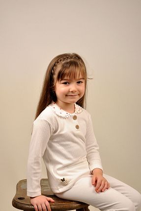 بلوز نباتی بچه گانه Kalp Peki - کد 793558276