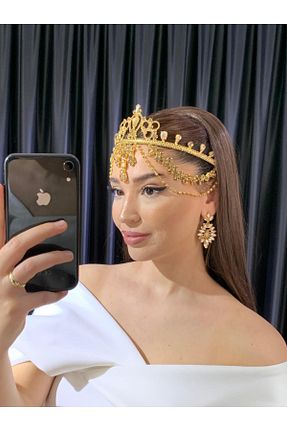 سایر اکسسوری مو طلائی زنانه سنگ کریستال BEYOĞLU NİŞANTAŞI - کد 751660825