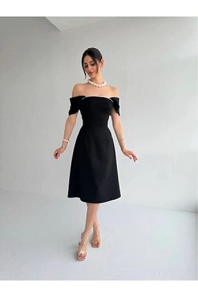 لباس مشکی زنانه بافتنی Modisma - کد 847897317