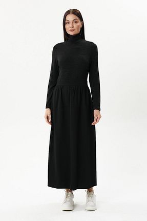 لباس مشکی زنانه بافتنی MAQ DESIGN - کد 858179429