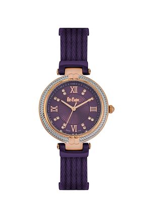 ساعت مچی بنفش زنانه فلزی Lee Cooper - کد 4907540