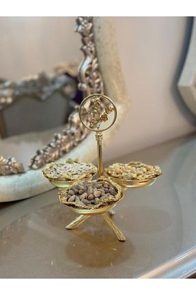 قند دان طلائی مس Kardelen Kristal - کد 826004149